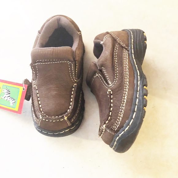 Zebra shoes toddler boys size 7M leather upper new - Picture 3 of 8